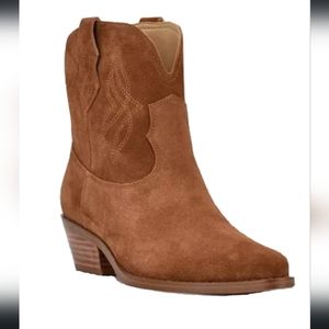 Nine West Texen women's suede western booties, Size 9M